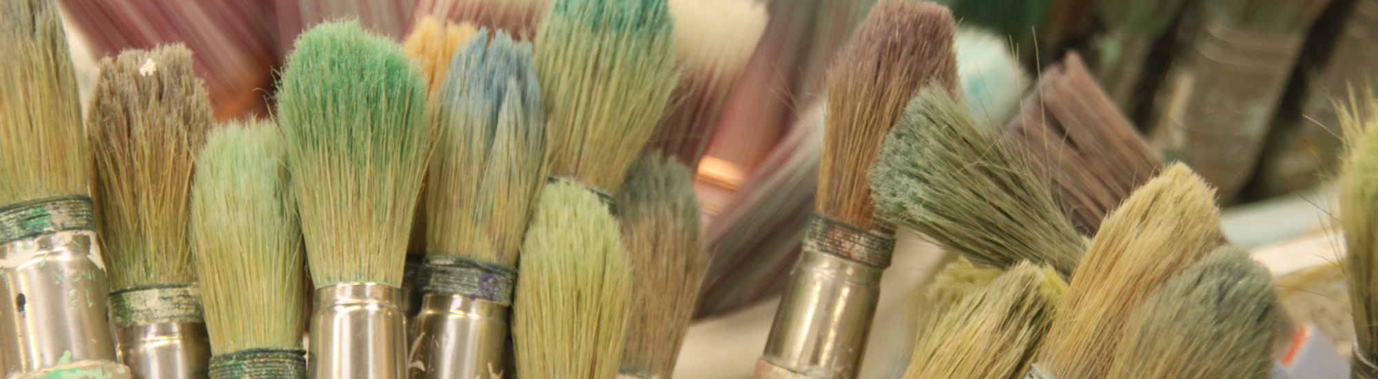 Pinsel bereit zum Malen